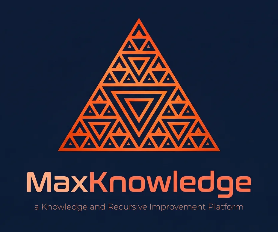 MaxKnowledge logo: a Knowledge and Recursive Improvement Platform